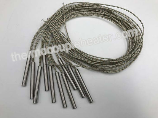 Διάμετρος 6.5mm ηλεκτρικές θερμάστρες κασετών με τους εσωτερικά συνδεδεμένους μολύβδους φίμπεργκλας