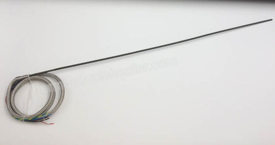2.2 X 4.2mm ηλεκτρικές θερμάστρες σπειρών καλωδίων με το θερμοηλεκτρικό ζεύγος τύπων J και την πλεξούδα SS προστάτευσε τους μολύβδους