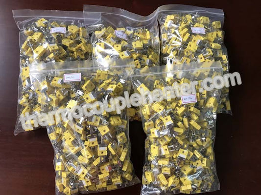 Τμήματα θερμοηλεκτρικών ζευγών Industria/μικροσκοπικός αρσενικός συνδετήρας τύπων Κ με τον κάτοχο καλωδίων μετάλλων