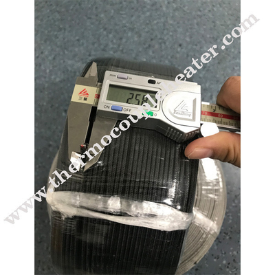 Τύπος KX 2Core x 0,4mm Thermocouple Wire Ατσάλινη ασπίδα Ατσάλινη ασπίδα Φυτική πλέκη Απομονωμένη