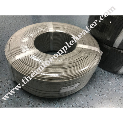 Τύπος KX 2Core x 0,4mm Thermocouple Wire Ατσάλινη ασπίδα Ατσάλινη ασπίδα Φυτική πλέκη Απομονωμένη