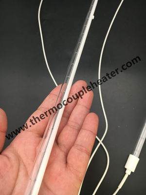 Κουάρτζος θερμαντήρας υπέρυθρο θερμαντικό στοιχείο λευκό / διαφανές