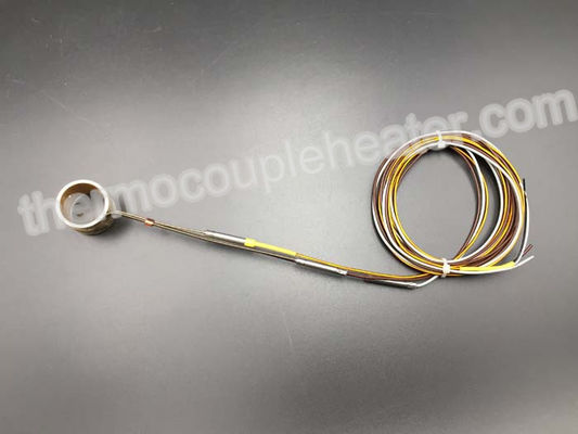 230V 300W Press In Brass Coil Heaters For Hot Runner Mold  With Thermocouple J