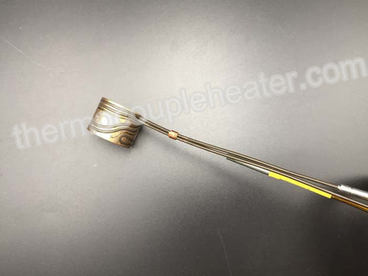 230V 300W Press In Brass Coil Heaters For Hot Runner Mold  With Thermocouple J