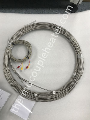 Τυλιγμένο ανοξείδωτο Dia 1.0mm θερμοηλεκτρικό ζεύγος τύπων ελέγχων τύπων K/j/n 1.5mm 3.0mm 6.0mm