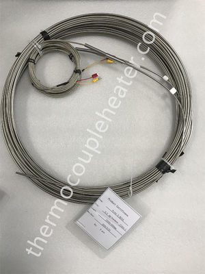 Τυλιγμένο ανοξείδωτο Dia 1.0mm θερμοηλεκτρικό ζεύγος τύπων ελέγχων τύπων K/j/n 1.5mm 3.0mm 6.0mm
