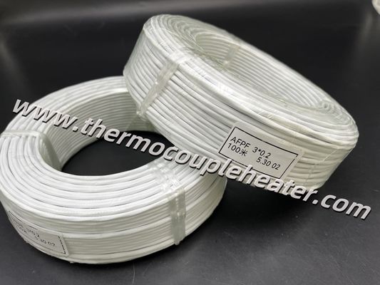 Καλώδιο επέκτασης Pt100 RTD με μόνωση Teflon και θωράκιση από πλεγμένο ανοξείδωτο χάλυβα