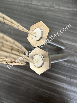 Αντιστάθμιση θερμαντήρα ράβδου φυσιγγίου υψηλής πυκνότητας για ανάφλεξη πέλλετ 240V 1000W Ηλεκτρικός θερμαντήρας φυσιγγίου καλουπιού με πρεσαριστά καλώδια