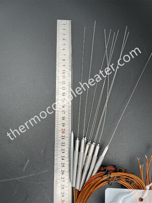 Thermocouple probe type J in 0.65mm with Kapton leading cable