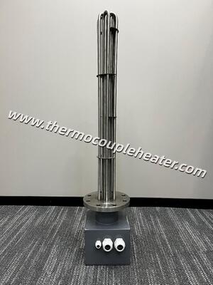 Φλάνγκες σωληνοειδούς θερμαντήρα με κουτί σύνδεσης για βιομηχανική θέρμανση δεξαμενών και διεργασιών