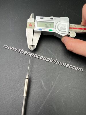1.0mm Ultra-Slim Mineral Isolated PT100 RTD Sensor 4-Wire High-Precision για περιορισμένους χώρους