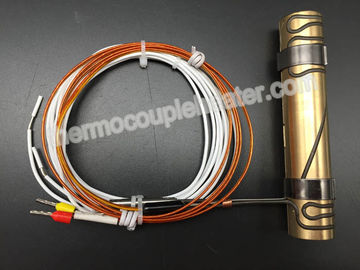 Εσωτερική διάμετρος 15MM Τύπος στις θερμάστρες σπειρών ορείχαλκου με το θερμοηλεκτρικό ζεύγος J