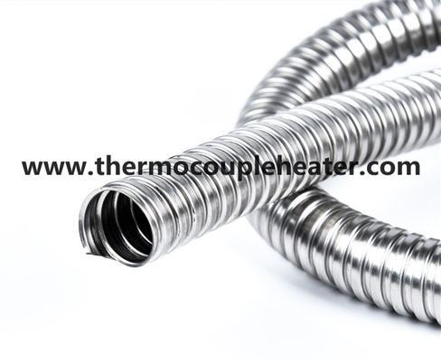 SUS304/321/316L πέρασε κλωστή στο ζαρωμένο μανίκι σωλήνων μανικών για την προστασία καλωδίων