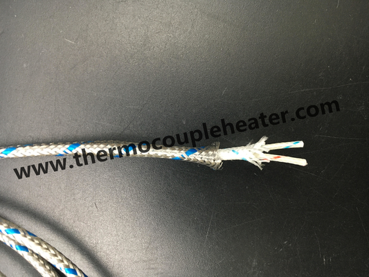 24AWG καλώδιο επέκτασης θερμοηλεκτρικών ζευγών μόνωσης φίμπεργκλας με το πλέγμα ανοξείδωτου