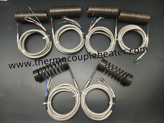 Καυτή σπειροειδής θερμάστρα συστημάτων δρομέων με χτισμένος στο θερμοηλεκτρικό ζεύγος J